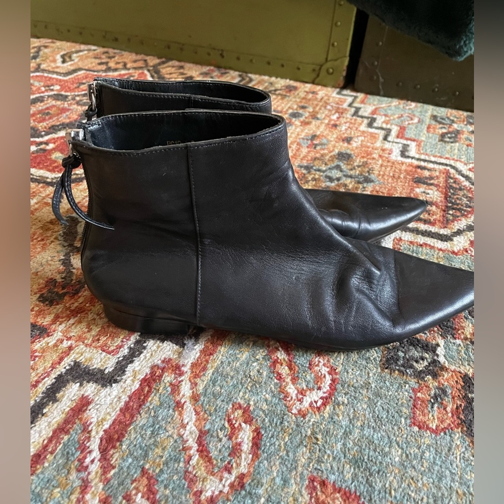Leather booties